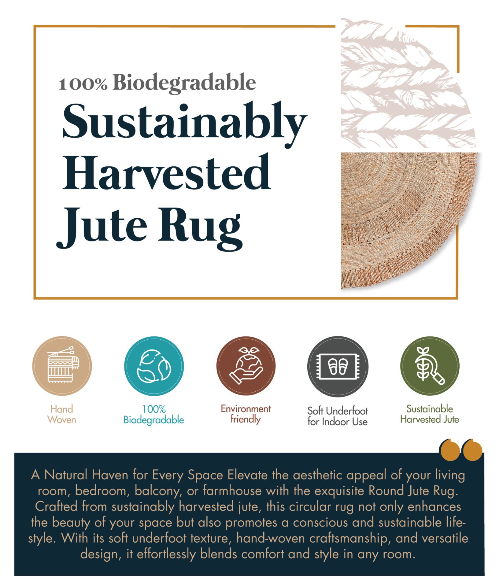 Jute Rugs - Natural, Eco-Friendly & Stylish